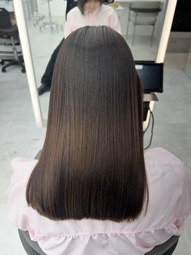 ビューブルー 亀戸錦糸町(VIEW BLUE) 美髪カールシアーカラーピンクブラウンエアリーロングセミディ