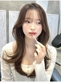 韓国風/レイヤー/小顔/前髪カット/髪質改善/グレージュ/透明感