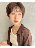 ミニウルフ/くすみブルー/イヤリングカラー/韓国ヘア[U24/笹塚]
