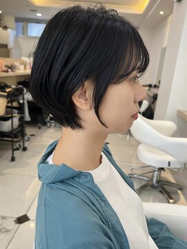 ヴィーヴォ 深江橋店(VIVO) 【VIVO】ショートカット 黒髪ショート 丸みショートボブ 段低め