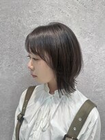 アース 三軒茶屋店(HAIR&MAKE EARTH)&nbsp;三軒茶屋_レディース_ミディアム_レイヤーボブ_外ハネ_顔まわり