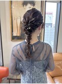 立体感のある編み下ろしアレンジ .*。