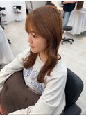 【韓国お顔まわり】顔まわりレイヤー巻き髪スタイル
