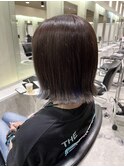 インナーカラーボブ
