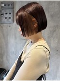 ミニボブ×インナーベージュ