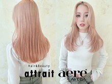 ☆ミルクティピンクベージュ☆ブリーチ2回透明感マックスのハイトーンカラー髪質改善でダメージケア必須