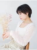 黒髪ショート5/池袋駅/Gypso/カットカラー/髪質改善/白髪ぼかし