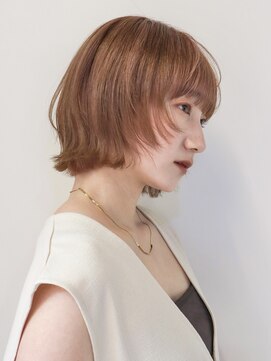 シスタ(SISTA) 外はねくびれボブ/メルティカラーオレンジベージュ谷ひより/8