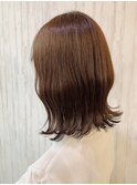 ナチュラルお洒落軽ミディボブ