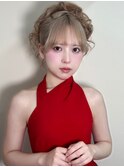 リバイバル平成ギャルサイド裏編み込みカールチラシ