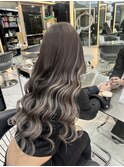 シルバー、グラデーション、ブラウン
