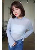 艶髪 ナチュラルプツッとボブスタイル