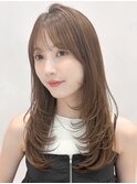 結べるボブグランマッシュモテ髪ワンカールシースルーバング