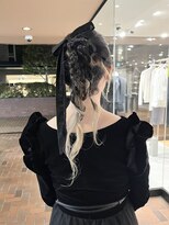 ノラ ヘアーサロン(NORA HAIR SALON) カチモリ編みおろしタイトヘアアレンジ
