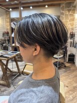 ヘアリゾート バルボア アイランド(hair resort Balboa Island)&nbsp;ハンサムショート×ハイライト×シルバー
