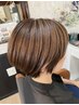 【癒し×艶髪】カット+トリートメントカラー全体+頭浸浴