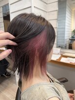 フレリス(FreRis)&nbsp;チェリーピンク×インナーカラー【守谷 美容室 インナーカラー】