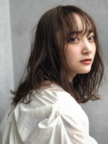 ヘアサロンM 新宿&nbsp;【マロンモカ．ローバングヘアー】