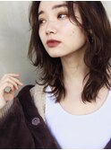 SUSAKI外国人風センターパートグレージュロブ
