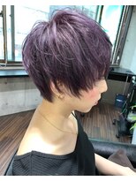 バーチョ(bacio)&nbsp;【bacio】ハンサムショート  パープルカラー  外国人風