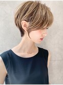 絶壁解消☆イルミナカラー×大人ショートボブ