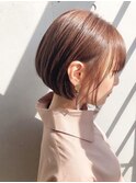 ショートブラウン　ヘアカラー【池袋】