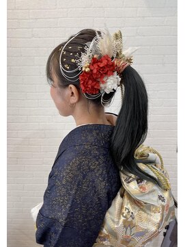 ウィスプ 赤羽店(wisp) 振袖ポニーテールスタイル☆