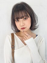 アイティーバイアルバム 藤沢店(IT by ALBUM) ルーズボブ_カーキグレージュマッシュショート_58028