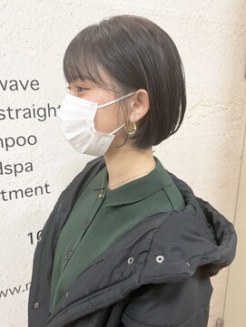 モリオ フロム ロンドン サッポロファクトリー店(morio FROM LONDON) 【morio】札幌ボブ ぱつっと耳かけボブ