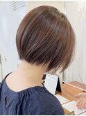 【大宮2号/米村】大人ショートピンクブラウン