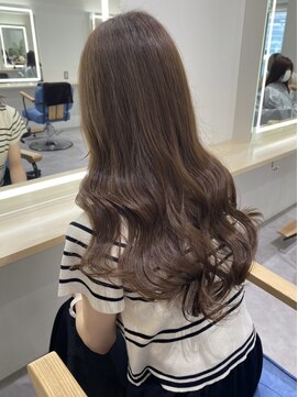 ソヨン 名古屋店(SOYON) 【お客様スタイル】潤いカラー ブラウン 透明感ベージュ