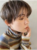 【PARK】カーキベージュ×ニュアンスカーリー