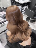 ペレ 栄店(PELE) ウルフ/マチルダボブ/ピンクベージュ/インナーグレージュ/