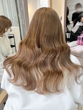 エルバイラビス 大宮(elu by lovis) 《chihina》マロンブラウン/ブリーチカラー/似合わせカット