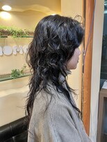 ラウンジ モリオ イケブクロ(Lounge MORIO Ikebukuro) ロングウルフパーマ/黒髪ロングウルフパーマ/スパイラルパーマ◯