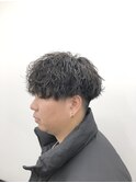 ツイストスパイラル/マッシュ/メンズ/パーマ/波巻きパーマ