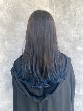 トリエ 川越(torie) 裾カラー×ブルー×ケアブリーチ