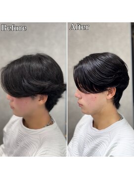 アッシュ 桜木町店(Ash) 横浜”曲がる縮毛矯正ニュアンスメンズ縮毛矯正