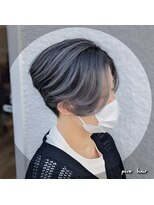 ピヴォヘアー(pivo hair) シャドールーツ バレイヤージュ グレーパール