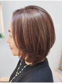 グレーヘアでつくるメッシュカラー