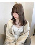 ベージュカラー/フェイスフレーミング/ロング