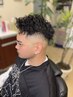 【men's】メンズカット+スキンフェード+パーマ+トリートメント村上伊吹指名