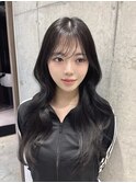韓国レイヤーハッシュカットくびれヘア