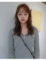 ユー セント(yew scent)&nbsp;ロング×パーマ×前髪カット×簡単スタイリング