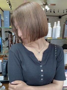 ヘアークルーズピース (hair cruise Piece) ミルクティーボブ/切りっぱなしボブ/ぷつっとボブ