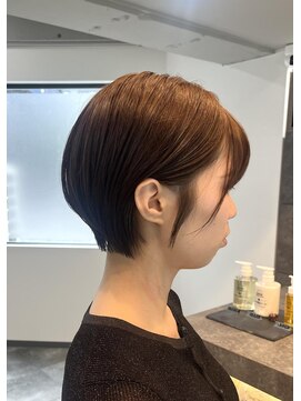パーク(PARK) オリーブベージュ×丸みショート 町田 髪質改善
