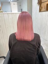 ワク 藤沢店(waku)&nbsp;ピンク　ダブルカラー　ケアブリーチ