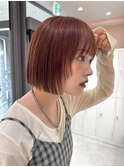 髪質改善＊アプリコットオレンジくびれヘア＊美髪【Zina 千葉】