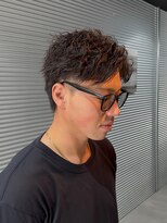 ガオプロデュースバイレボ(gao produced by revo)&nbsp;ショートフェザーパーマ/センターパート/ツイストスパイラル