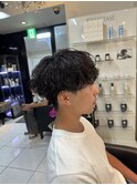 シャドウパーマ　海老名パーマ　スパイラルパーマ　メンズ　眉毛